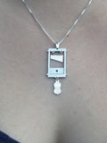 Guillotine Necklace. Sterling Silver.