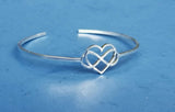 Infinite Love - Heart and Infinity Sterling silver Bracelet