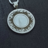 Wreath of Vines Sterling Silver Pendant with Inlay